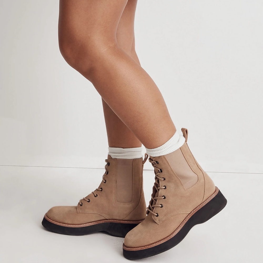 Madewell sand colored boots - Picture 3 of 4